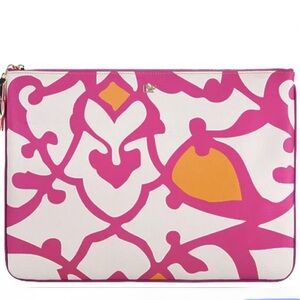 DIANE VON FURSTENBERG Clutch 2016 Spring Collection in Pink White Orange